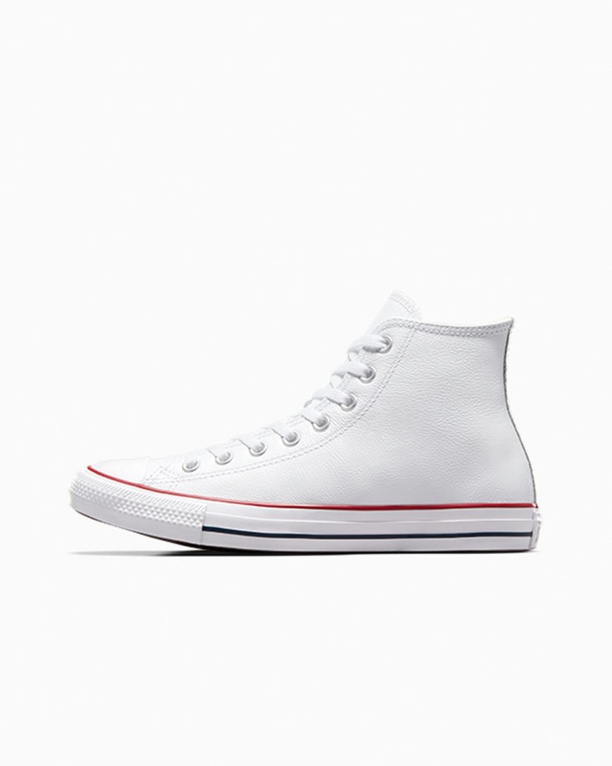 Women's Converse Chuck Taylor All Star Leather High Top Shoes White | AU E1059B